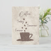 Koffie vandaag Morgen voor altijd- Kaart (Staand voorkant)