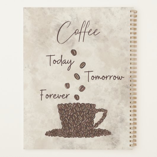 Koffie vandaag Morgen voor altijd- Planner (Achterkant)
