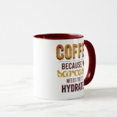 Koffie verbetert mijn Sarcasm Snarky-Mok Mok (Voorkant rechts)