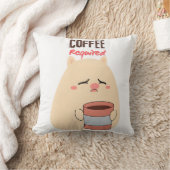 Koffie vereist – Schattige Doodle Design Kussen (Deken)