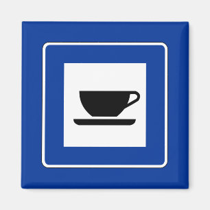 Koffie Verkeersbord Magneet