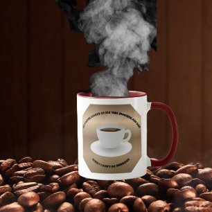Koffie verricht geen wonderen mok