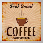 Koffie, vers gekweekt poster (Voorkant)