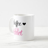 ♥ Koffie ♥ Verslaafd Koffiemok (Voorkant links)