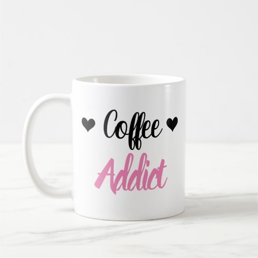 ♥ Koffie ♥ Verslaafd Koffiemok (Links)