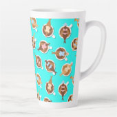 Koffie verslaafde beste vrienden trendy meisje pas latte mok (Rechts)