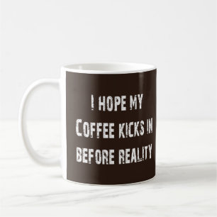 Koffie versus realiteit koffiemok