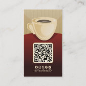 Koffie Verticale Visitekaartjes kopen (Achterkant)