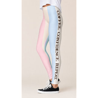 Koffie Vertrouwen Herhaal Koffie Leggings