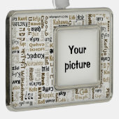 Koffie Verzilverd Omlijst Ornament (Rechts)