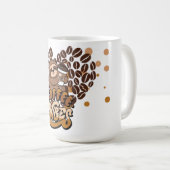 koffie vibes ontwerp koffiemok (Voorkant rechts)