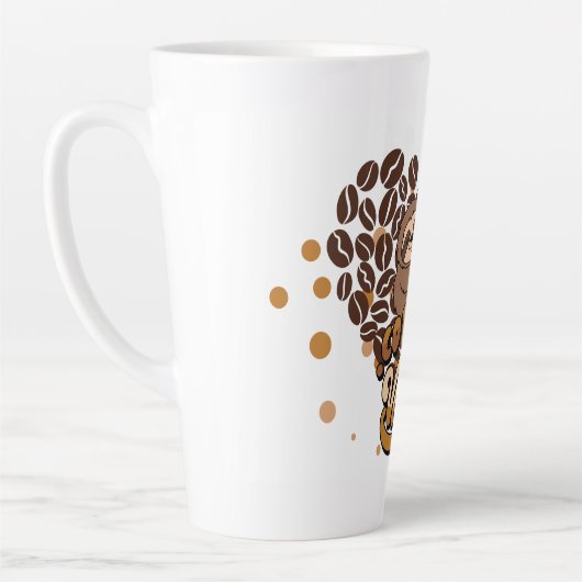 koffie vibes ontwerp latte mok (Links)