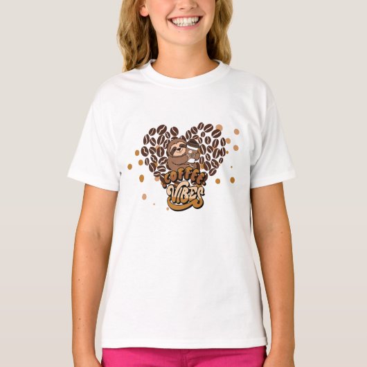 koffie vibes ontwerp t-shirt (Voorkant)