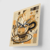 Koffie Vierkante Klok (Hoek)