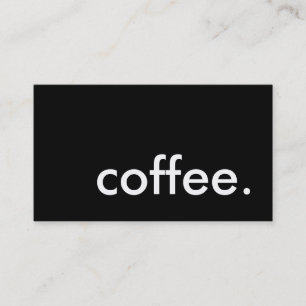 koffie. visitekaartje