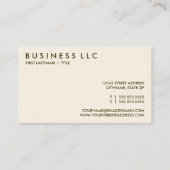 koffie. visitekaartje (Achterkant)