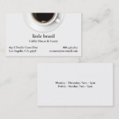 Koffie-Visitekaartje Visitekaartje (Voorkant / Achterkant)