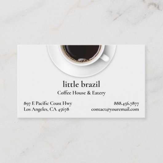 Koffie-Visitekaartje Visitekaartje (Voorkant)