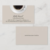 Koffie-Visitekaartje Visitekaartje (Voorkant / Achterkant)