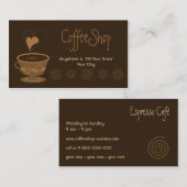 Koffie-Visitekaartje Visitekaartje (Voorkant / Achterkant)