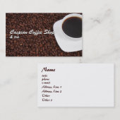 Koffie-Visitekaartje Visitekaartje (Voorkant / Achterkant)