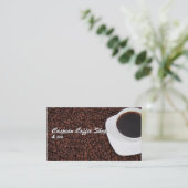 Koffie-Visitekaartje Visitekaartje (Staand voorkant)