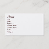 Koffie-Visitekaartje Visitekaartje (Achterkant)