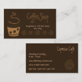 Koffie-Visitekaartje Visitekaartje (Voorkant / Achterkant)