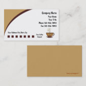 Koffie-Visitekaartjes Visitekaartje (Voorkant / Achterkant)