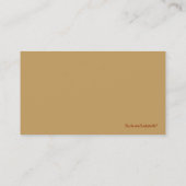 Koffie-Visitekaartjes Visitekaartje (Achterkant)