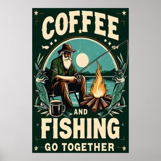 Koffie & Vist Samen Poster (Voorkant)