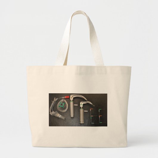KOFFIE VOOR ANESTHETISTS GROTE TOTE BAG (Voorkant)