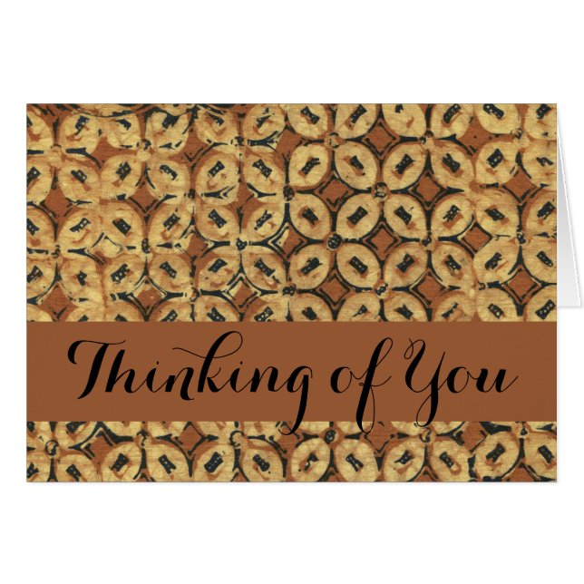 Koffie voor batik-kunstpatroonontwerp (Voorkant Horizontaal)