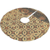 Koffie voor batik-kunstpatroonontwerp kerstboom rok (Gekanteld)