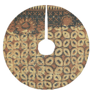 Koffie voor batik-kunstpatroonontwerp kerstboom rok