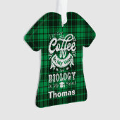 Koffie voor biologie-studenten in mijn veteranen ornament (voorkant)