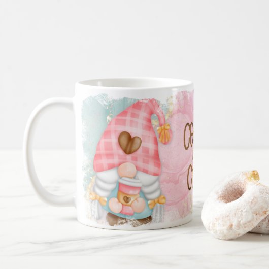 Koffie voor Chaos Gnome Design Coffee Mok Cup (Met donut)
