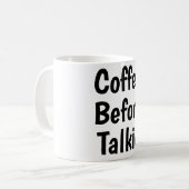koffie voor de babbel koffiemok (Voorkant links)