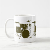 koffie voor de drummer koffiemok (Links)
