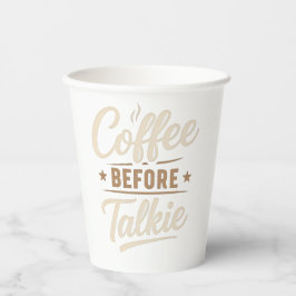 👉 Koffie voor de praat – Grappige koffieliefhebbe Papieren Bekers