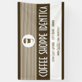 koffie voor een kopbalbanner spandoek (Verticaal)
