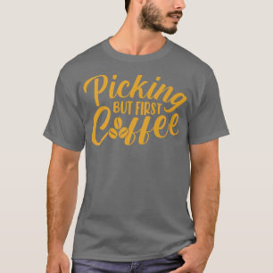 Koffie voor eerste koffiekoffie toevoegen t-shirt