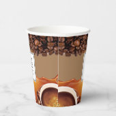 Koffie voor eigen Logo merk Koffie Winkelpapier Papieren Bekers (Rechts)