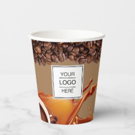 Koffie voor eigen Logo merk Koffie Winkelpapier Papieren Bekers