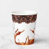 Koffie voor eigen Logo merk Koffie Winkelpapier Papieren Bekers (Links)