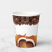 Koffie voor eigen Logo merk Koffie Winkelpapier Papieren Bekers (Rechts)