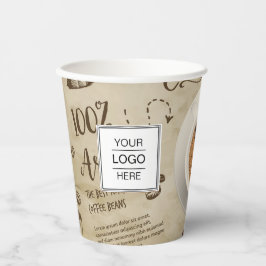 Koffie voor eigen Logo merk Koffie Winkelpapier Papieren Bekers
