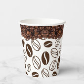 Koffie voor eigen zakelijke Logo Winkelpapier Papieren Bekers (Achterkant)