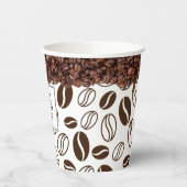 Koffie voor eigen zakelijke Logo Winkelpapier Papieren Bekers (Links)