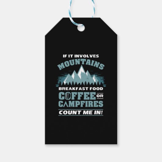 Koffie voor fietsen cadeaulabel (Voorkant)